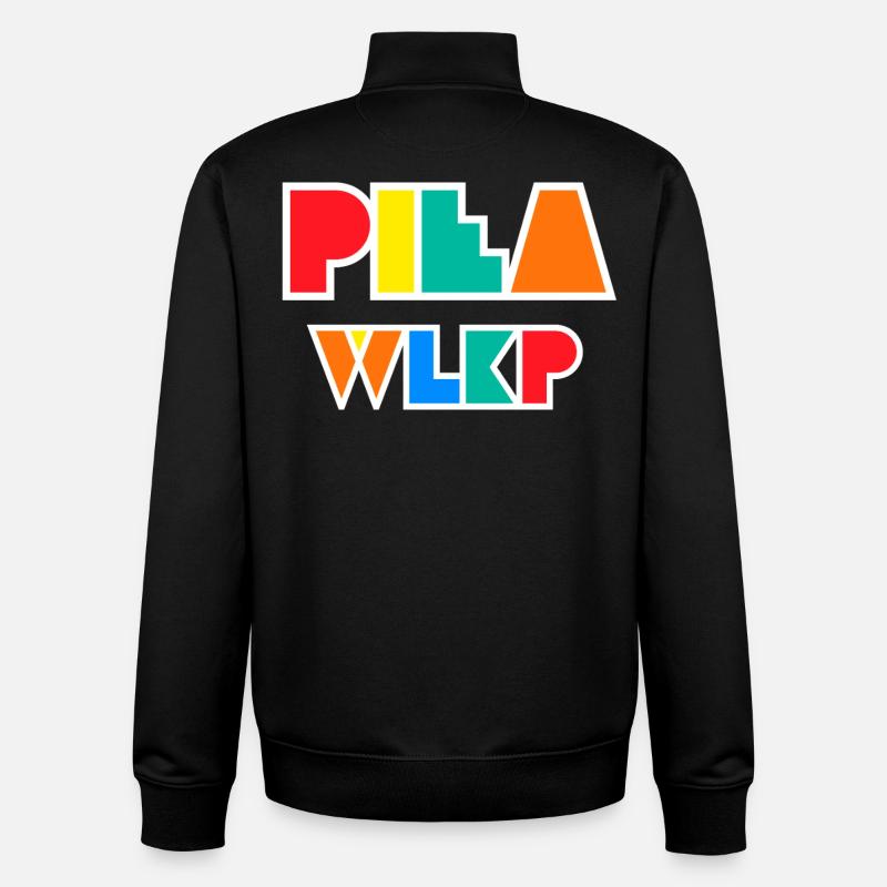 Saw Wlkp. Geometrisches Logo - Unisex Organic Zip Sweatshirt von Stanley/Stella - Schwarz