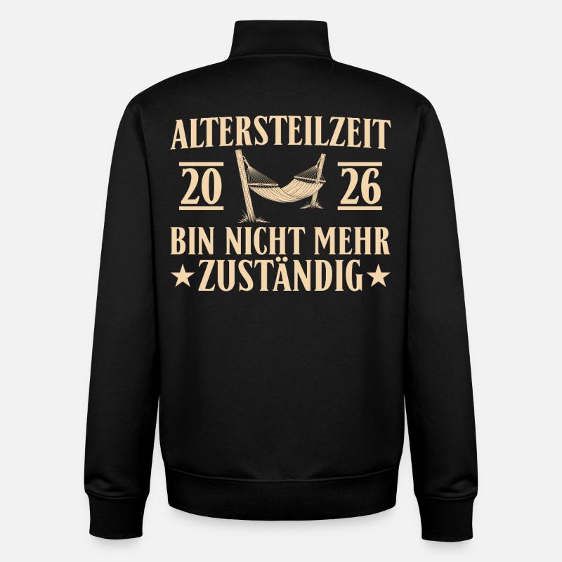 Altersteilzeit 2026 - Nicht mehr zuständig - Unisex Organic Zip Sweatshirt von Stanley/Stella - Schwarz