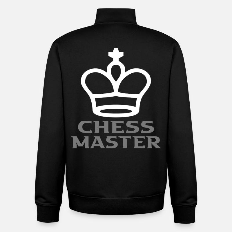 Schach - Unisex Organic Zip Sweatshirt von Stanley/Stella - Schwarz