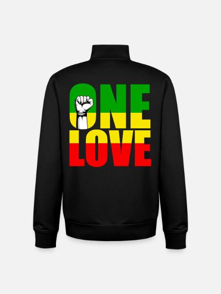 Reggae - Unisex Organic Zip Sweatshirt by Stanley/Stella - black