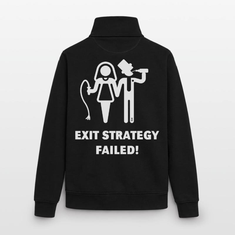 Exit Strategy Failed! (JGA Bräutigam Game Over W) Unisex Organic Zip Sweatshirt by Stanley/Stella