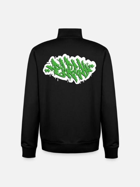 BLEGH SCREAM FUNNY METAL LOVER GIFT - Unisex Organic Zip Sweatshirt by Stanley/Stella - black
