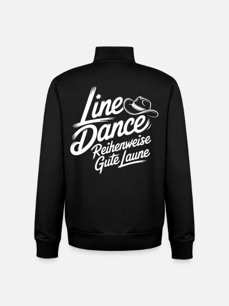 Line Dance Good Mood - Unisex Organic Zip Sweatshirt by Stanley/Stella - black
