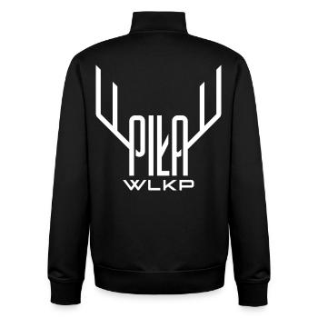 Logo du cerf de Piła Wlkp. - Sweat zippé unisexe en coton bio Stanley/Stella - noir - Dos - AI Model Male 185 light (185cm)