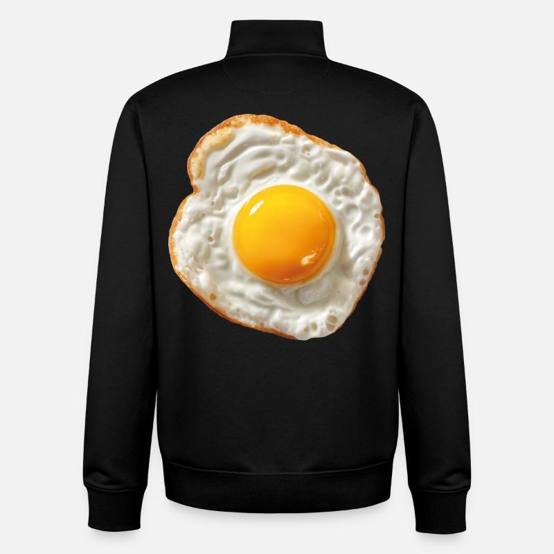 Spiegelei - Unisex Organic Zip Sweatshirt von Stanley/Stella - Schwarz