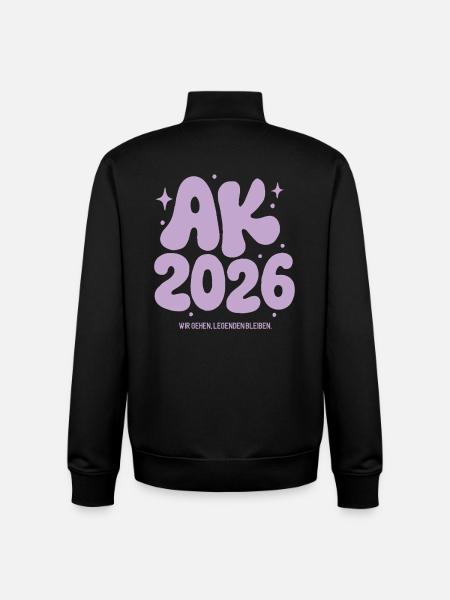 Abschlussklasse 2026 -  Legenden Bleiben - Unisex Organic Zip Sweatshirt von Stanley/Stella - Schwarz