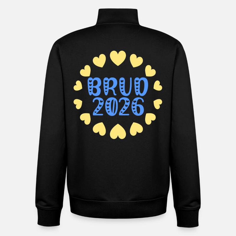 Swedish Wedding Bride - Bride 2026 - Unisex Organic Zip Sweatshirt by Stanley/Stella - black
