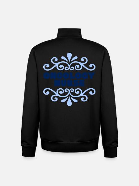 Oncology Nurse - Unisex Organic Zip Sweatshirt by Stanley/Stella - black