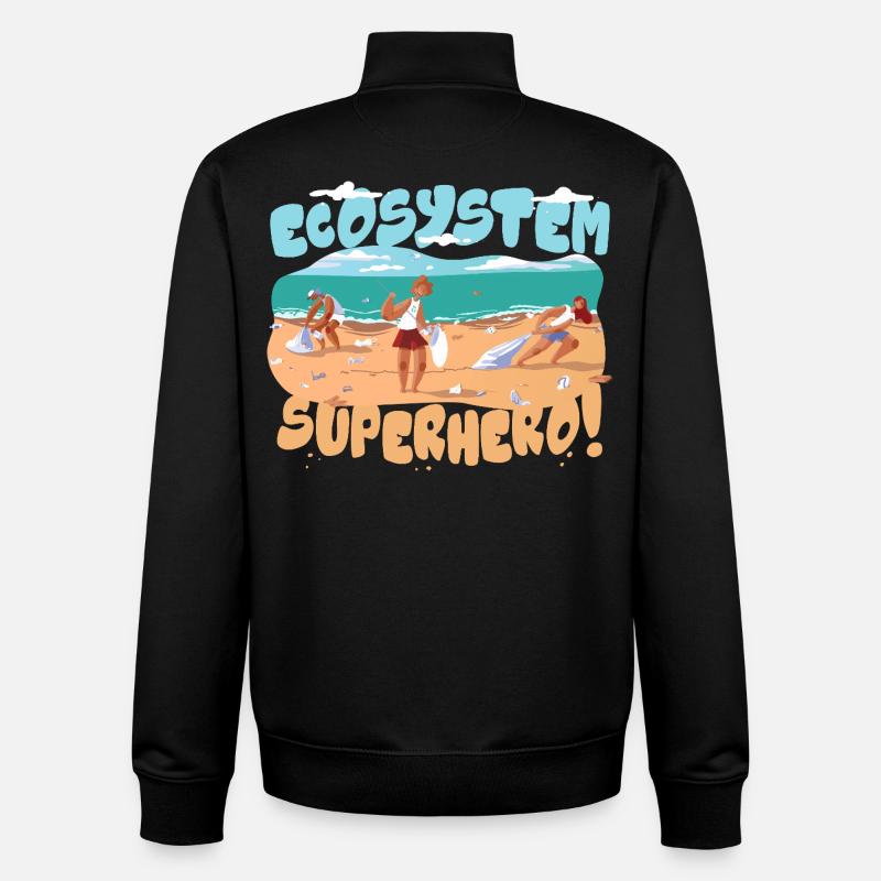Ecologist Ecology - Unisex Organic Zip Sweatshirt by Stanley/Stella - black