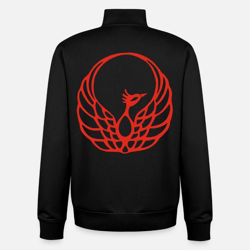 Red Phoenix - Unisex Organic Zip Sweatshirt by Stanley/Stella - black