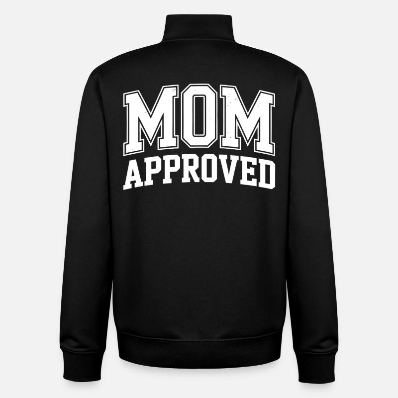 Mama approved getestet - Unisex Organic Zip Sweatshirt von Stanley/Stella - Schwarz