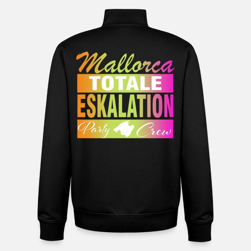 Mallorca, Eskalation - Unisex Organic Zip Sweatshirt von Stanley/Stella - Schwarz