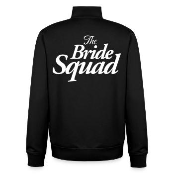 The Bride Squad - Unisex Organic Zip Sweatshirt von Stanley/Stella - Schwarz - Hinten - AI Model Male 185 light (185cm)