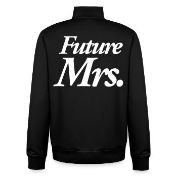 Future Mrs. - Unisex Organic Zip Sweatshirt von Stanley/Stella - Schwarz - Hinten - AI Model Male 185 light (185cm)