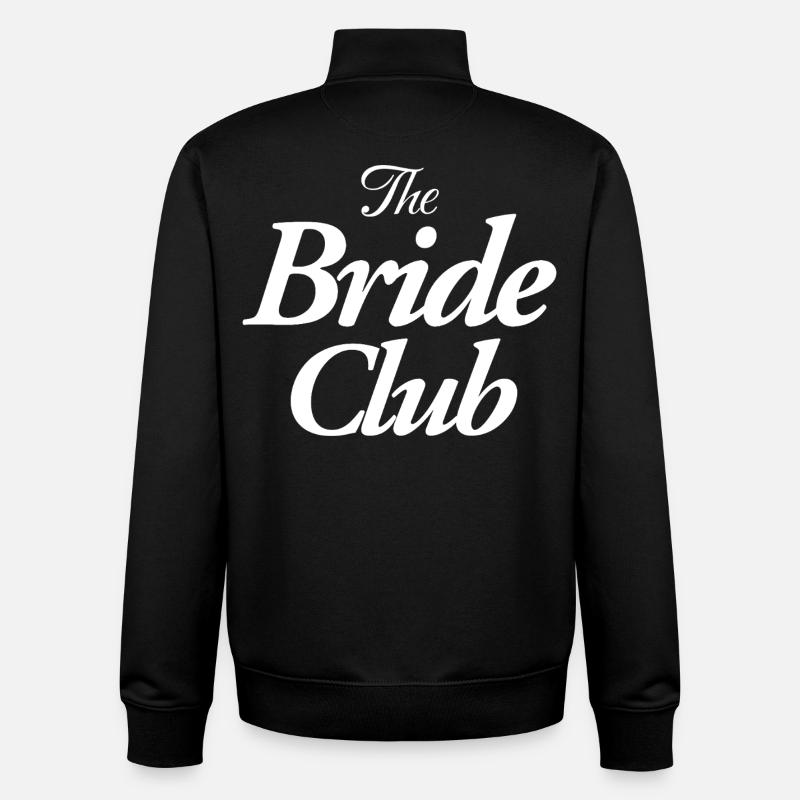 Le Club de la Mariée - Sweat zippé unisexe en coton bio Stanley/Stella - noir