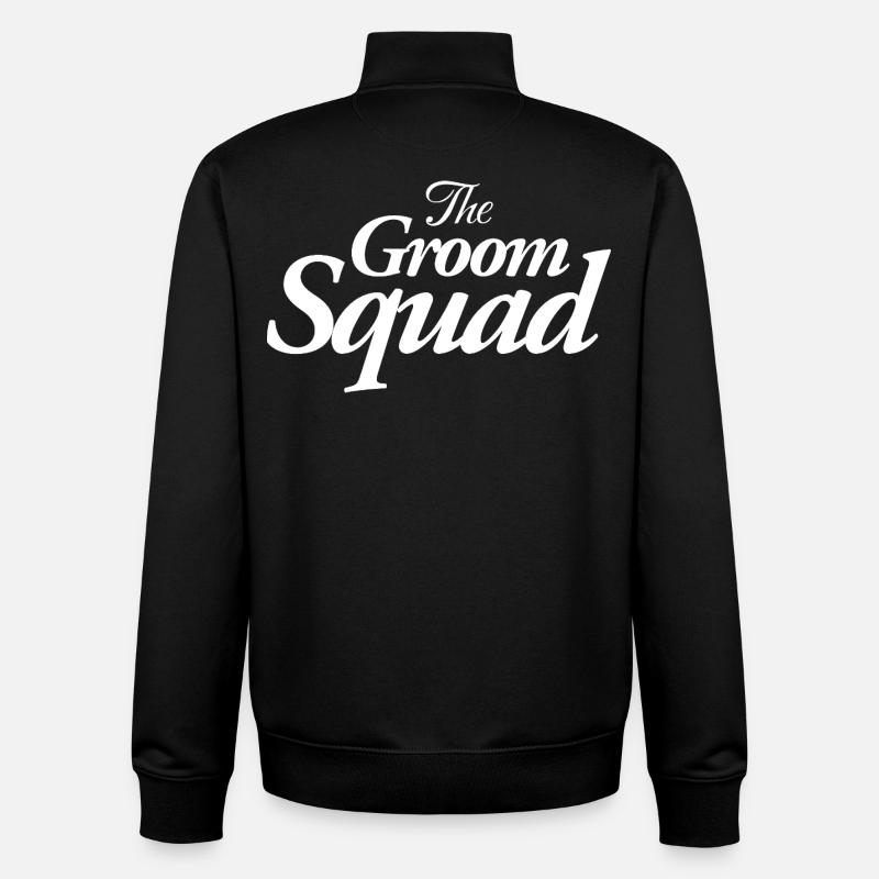 The Groom Squad - Unisex Organic Zip Sweatshirt von Stanley/Stella - Schwarz