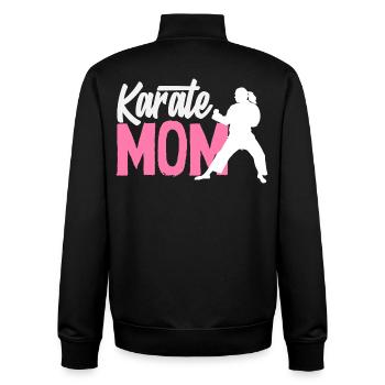 Karate Mom Martial Arts Mother Fighter Women - Unisex Organic Zip Sweatshirt by Stanley/Stella - black - Back - AI Model Male 185 light (185cm)