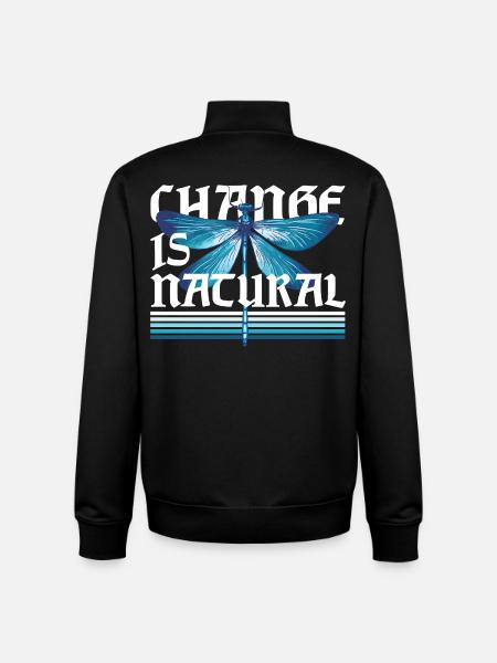 Libelle Libellen Change Is Natural - Unisex Organic Zip Sweatshirt von Stanley/Stella - Schwarz