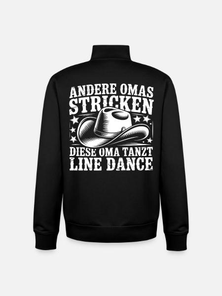 Oma Line Dance - Unisex Organic Zip Sweatshirt von Stanley/Stella - Schwarz