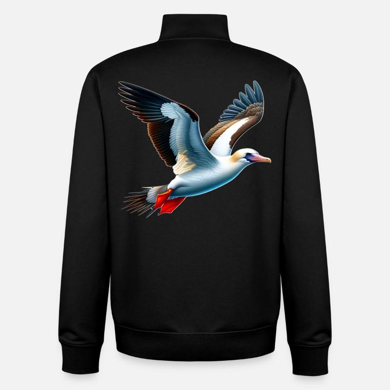 Cadeau des Nazca - Sweat zippé unisexe en coton bio Stanley/Stella - noir