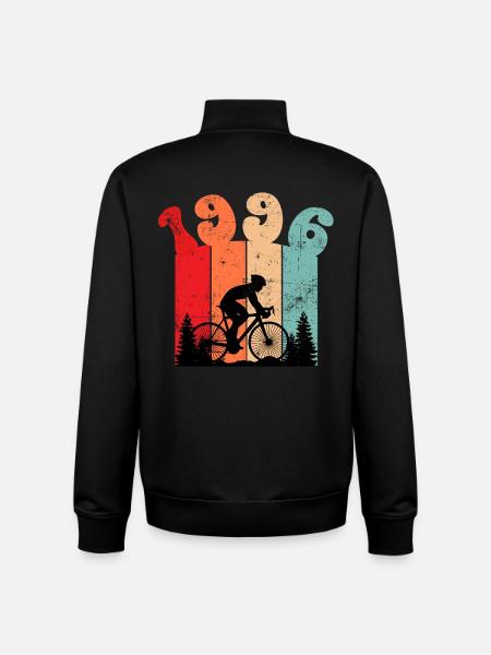 Millésime 1996 - Sweat zippé unisexe en coton bio Stanley/Stella - noir