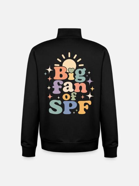 SPF Sonnenschutz Fan Sommer Sonne - Unisex Organic Zip Sweatshirt von Stanley/Stella - Schwarz