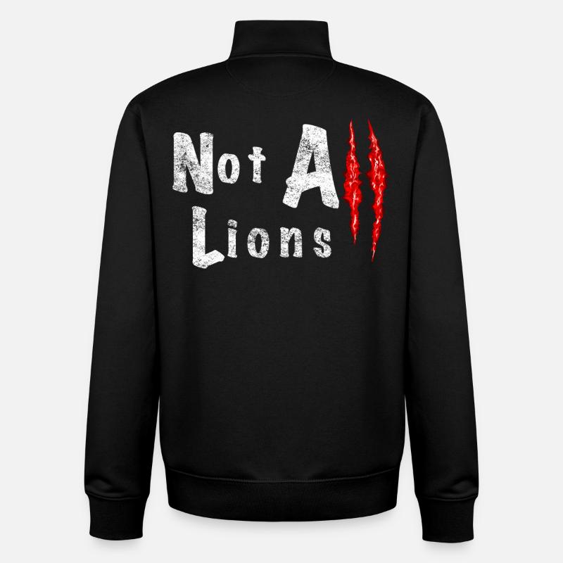 Not All Lions 2... - Unisex Organic Zip Sweatshirt by Stanley/Stella - black