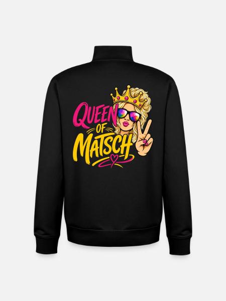 Queen of Mud - Blonde - Unisex Organic Zip Sweatshirt by Stanley/Stella - black