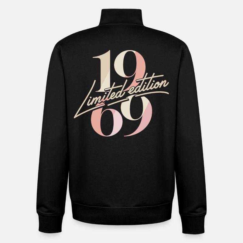 Anniversaire en édition limitée 1969 - Sweat zippé unisexe en coton bio Stanley/Stella - noir