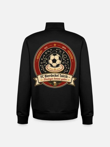 FC Bierdeckel Taktik - Unisex Organic Zip Sweatshirt von Stanley/Stella - Schwarz