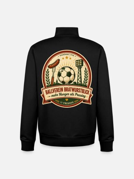 Ballverein Bratwurstblick - Unisex Organic Zip Sweatshirt von Stanley/Stella - Schwarz