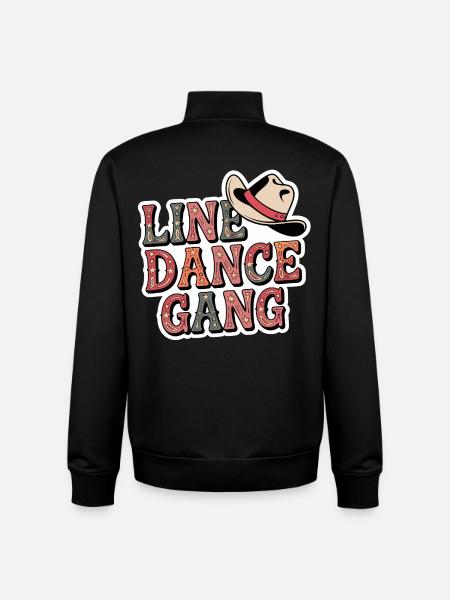 Line Dance Gang Style - Unisex Organic Zip Sweatshirt by Stanley/Stella - black