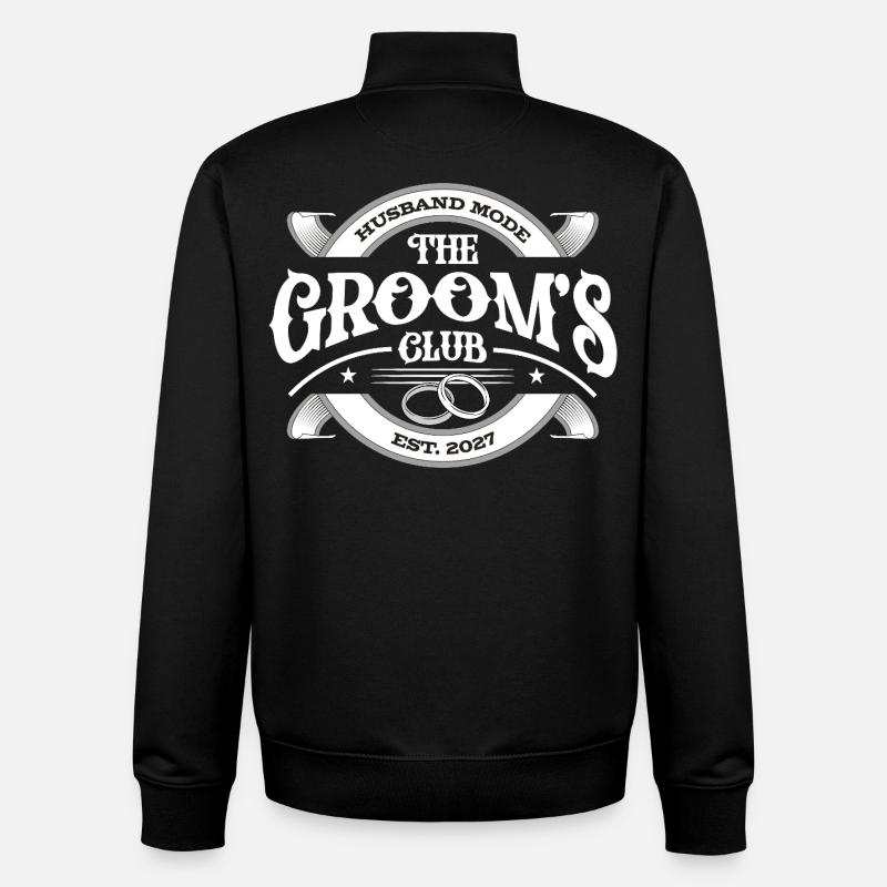 Le Club des Mariés - Sweat zippé unisexe en coton bio Stanley/Stella - noir