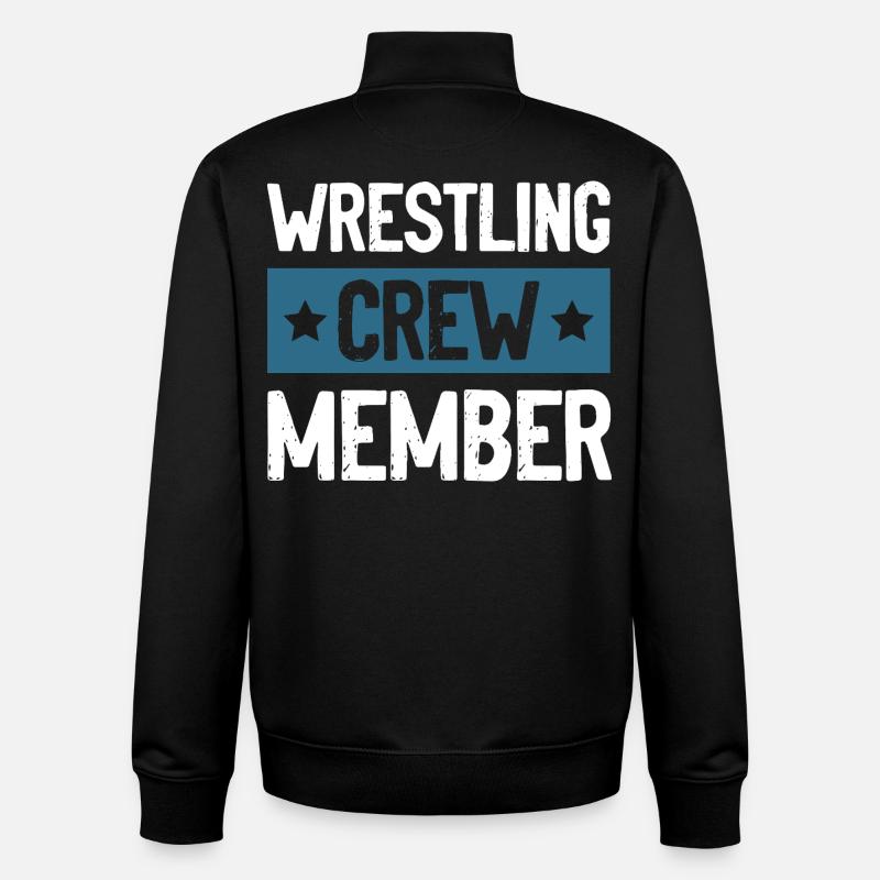 Wrestling Crew - Unisex Organic Zip Sweatshirt von Stanley/Stella - Schwarz