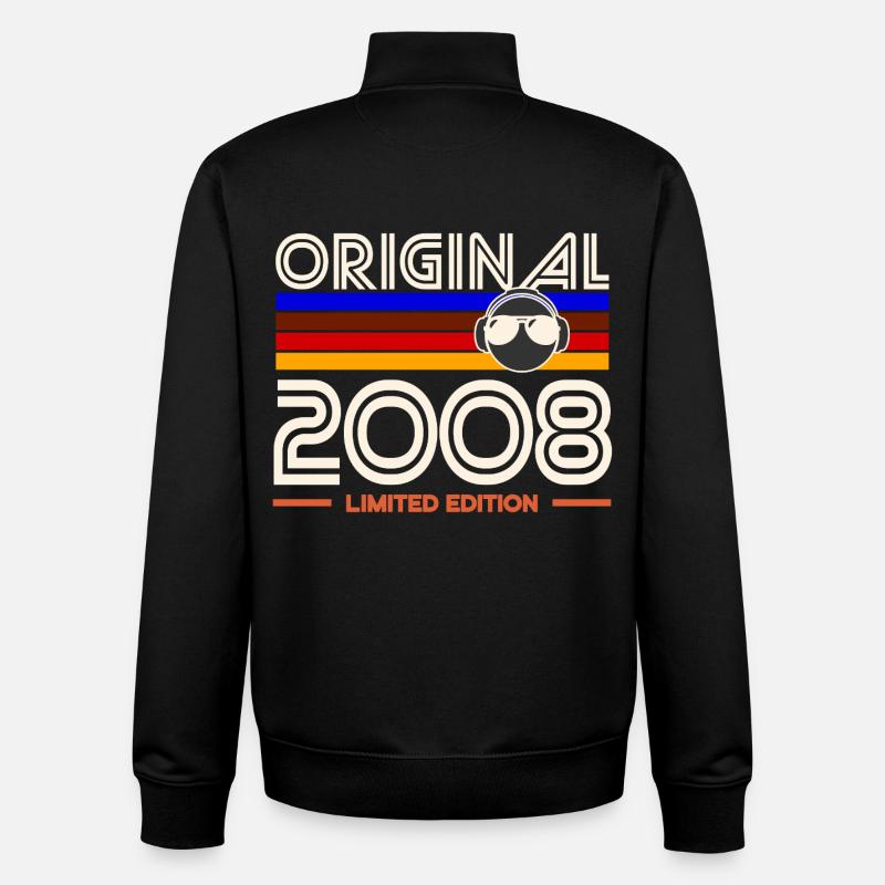 Original 2008 Édition Limitée - Sweat zippé unisexe en coton bio Stanley/Stella - noir