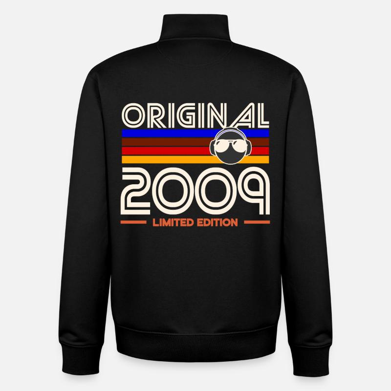 Originale limitierte Edition 2009 - Unisex Organic Zip Sweatshirt von Stanley/Stella - Schwarz