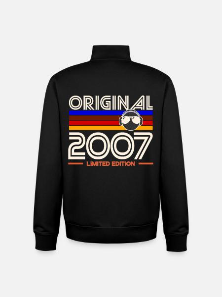 Original 2007 édition limitée - Sweat zippé unisexe en coton bio Stanley/Stella - noir