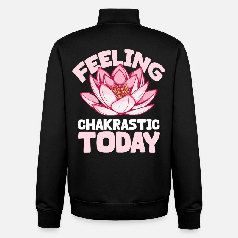 Chakra Feeling - Good Energy - Unisex Organic Zip Sweatshirt by Stanley/Stella - black