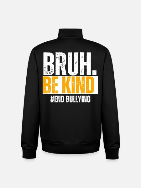 Be Kind Against Bullying - Unisex Organic Zip Sweatshirt by Stanley/Stella - black