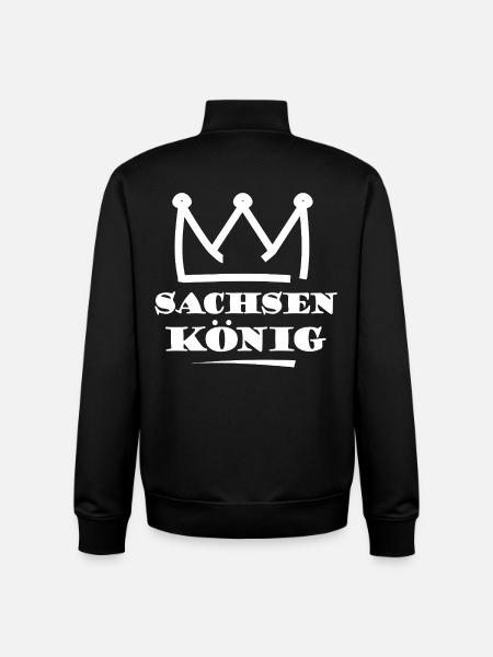 Sachsen König Krone Logo - Unisex Organic Zip Sweatshirt von Stanley/Stella - Schwarz
