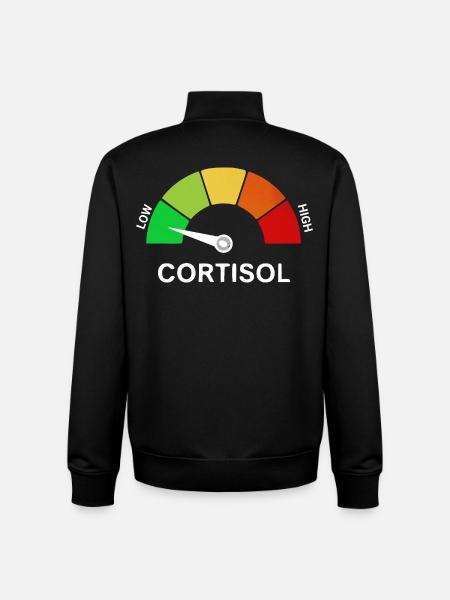 Low Cortisol Scale - Unisex Organic Zip Sweatshirt by Stanley/Stella - black