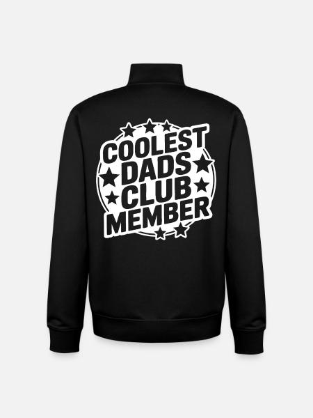 Super Papa Club - Unisex Organic Zip Sweatshirt by Stanley/Stella - black