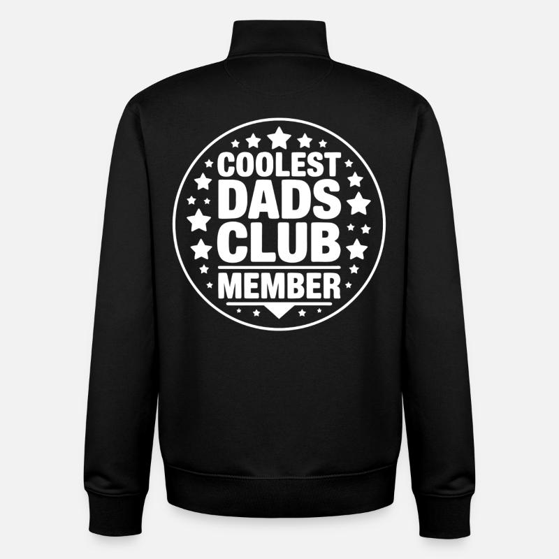 Coolster Dad Klub Mitglied - Unisex Organic Zip Sweatshirt von Stanley/Stella - Schwarz