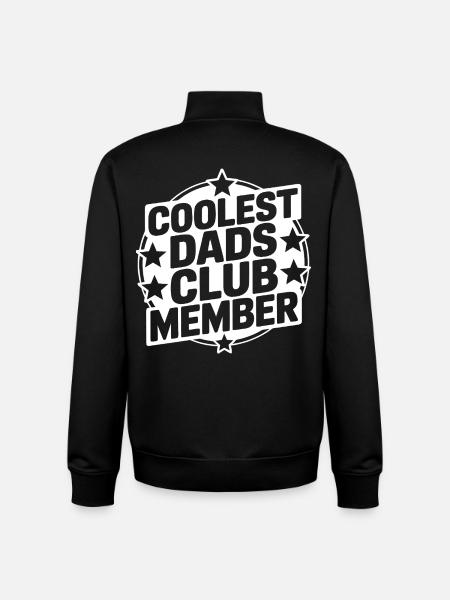 Super Papa Club - Unisex Organic Zip Sweatshirt by Stanley/Stella - black