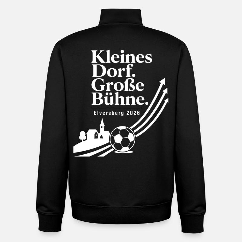 Kleines Dorf. Große Bühne. - Unisex Organic Zip Sweatshirt von Stanley/Stella - Schwarz