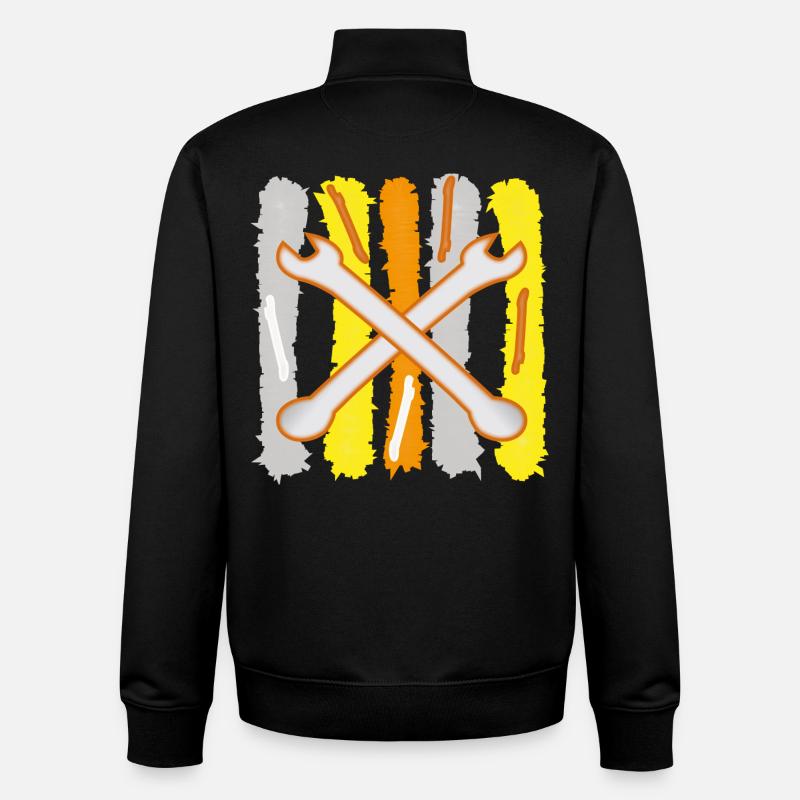Tool wrenches - Unisex Organic Zip Sweatshirt by Stanley/Stella - black