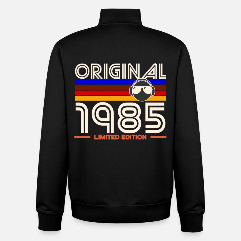 Original 1985 Limited Edition - Unisex Organic Zip Sweatshirt by Stanley/Stella - black
