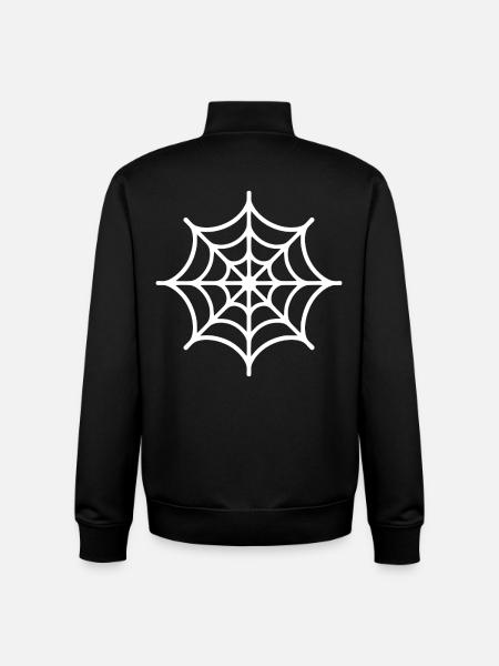Spider Web Spider - Unisex Organic Zip Sweatshirt by Stanley/Stella - black