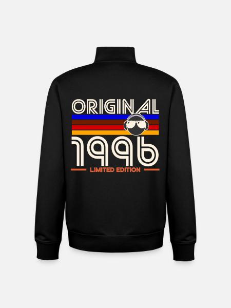Original 1996 Edition limitée - Sweat zippé unisexe en coton bio Stanley/Stella - noir