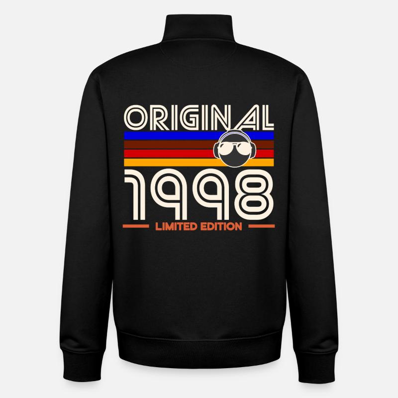 Original 1998 Limited Edition Retro - Unisex Organic Zip Sweatshirt von Stanley/Stella - Schwarz